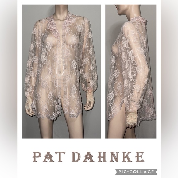 Pat Dahnke Lace Dolman Sleeve Jacket L - Picture 1 of 15